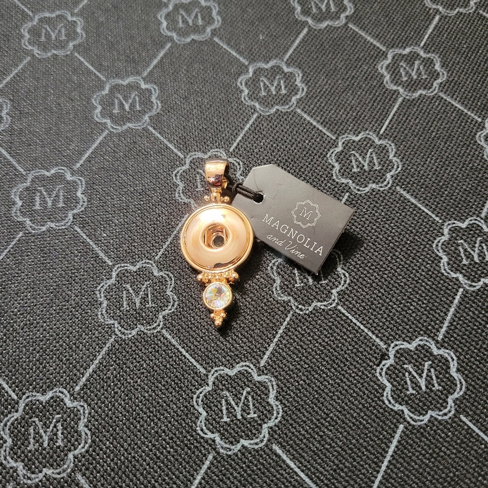 Magnolia and Vine Rose Gold Pendant